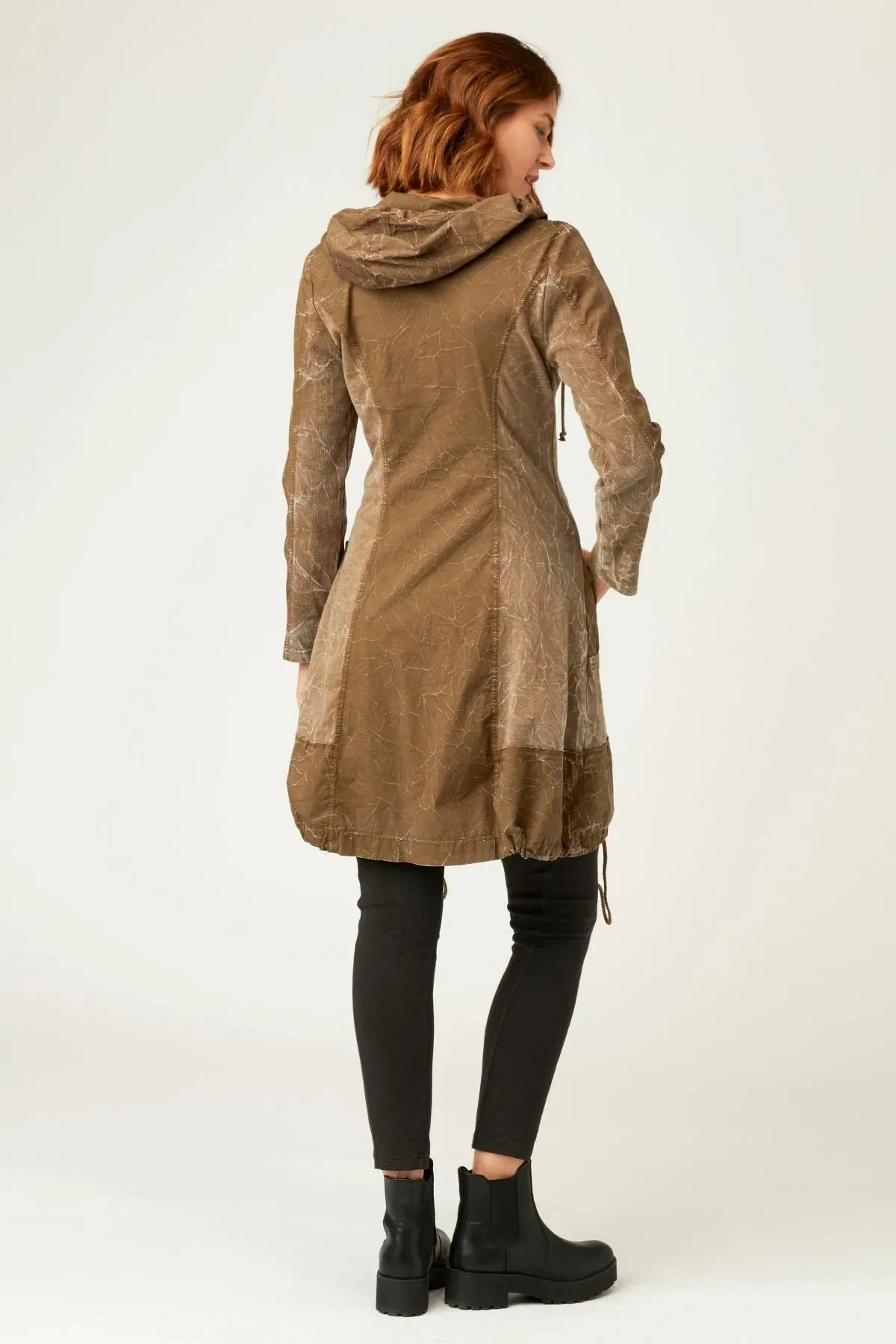 Norcott jacket dress in stone wash courtyard