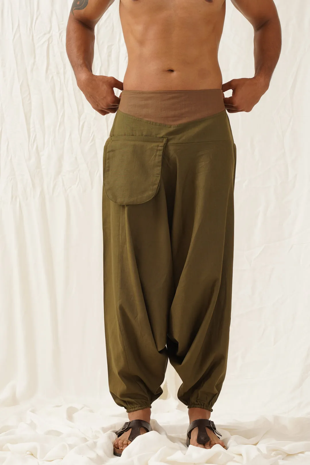 Olive Boho Pants