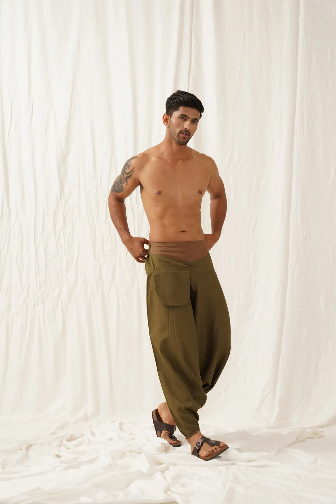 Olive Boho Pants