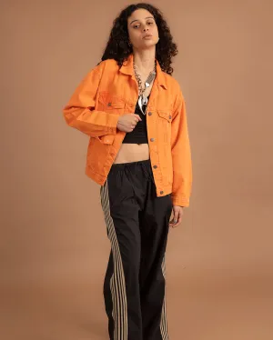 Orange Denim Jacket