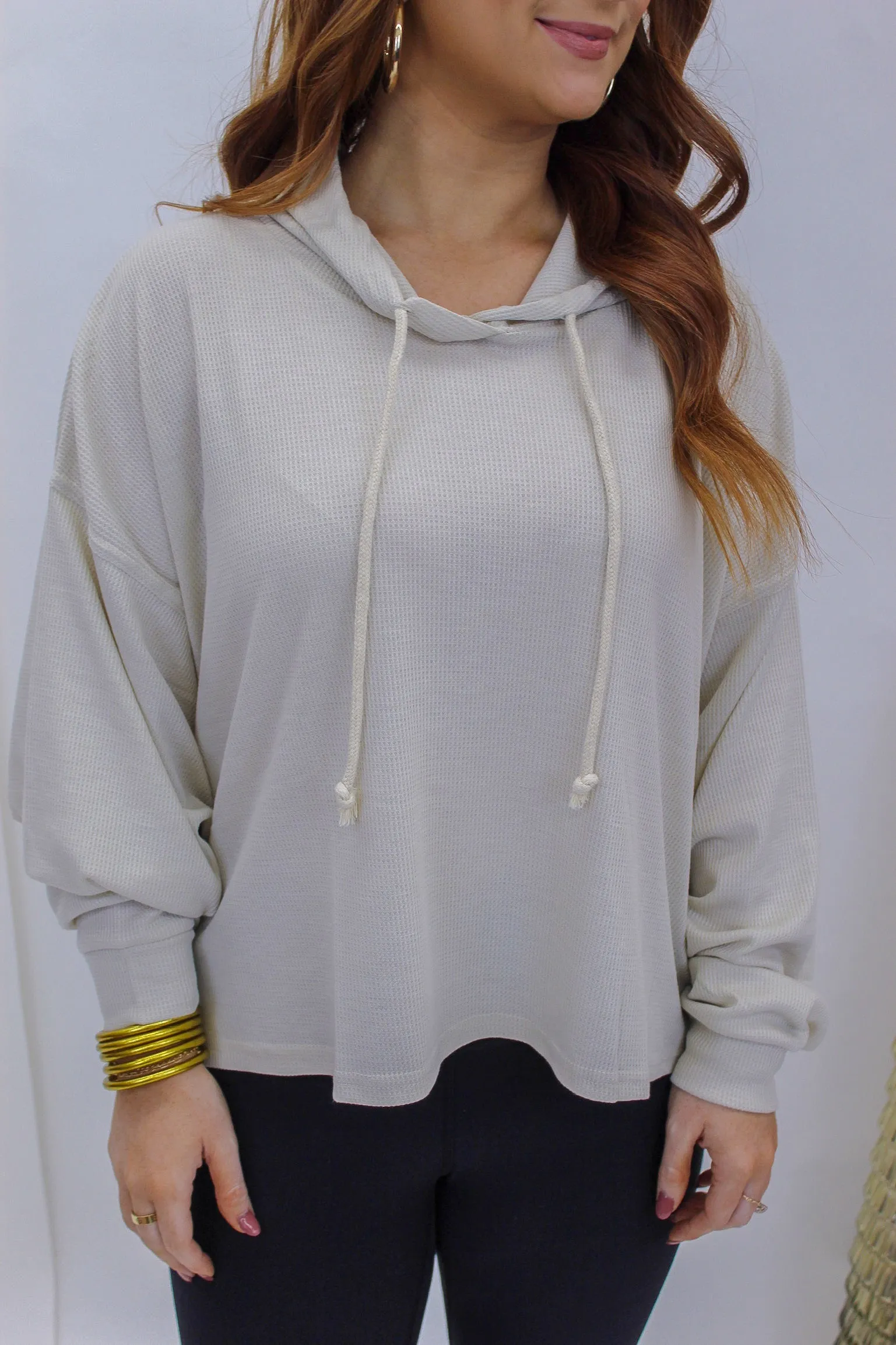 Pure Comfort Oversized Hoodie- Beige