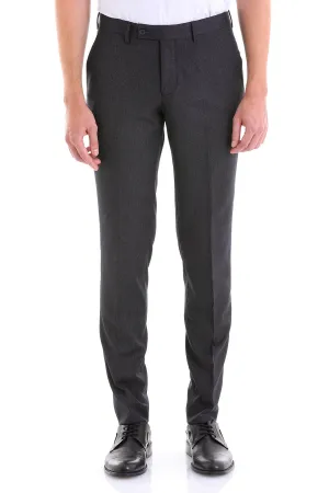 Regular Fit Side Pocket Low Waist Navy Dress Pants