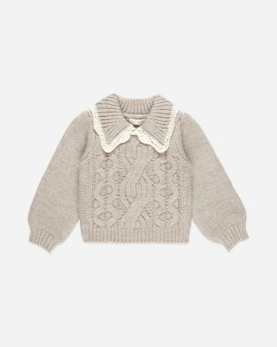 Rylee and Cru Alice Sweater Heathered Sand