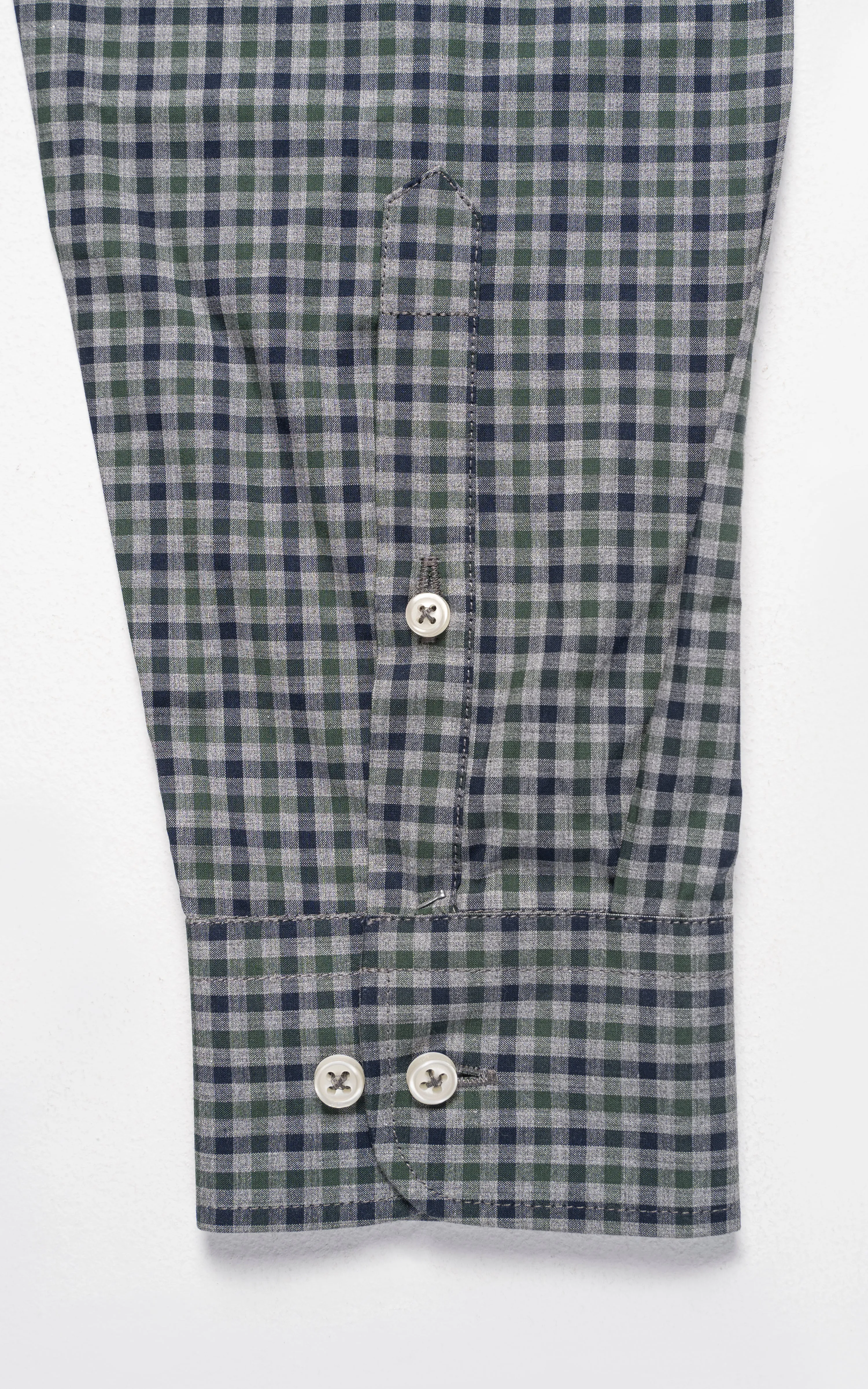 SEMI FORMAL SHIRT GREY NAVY CHECK