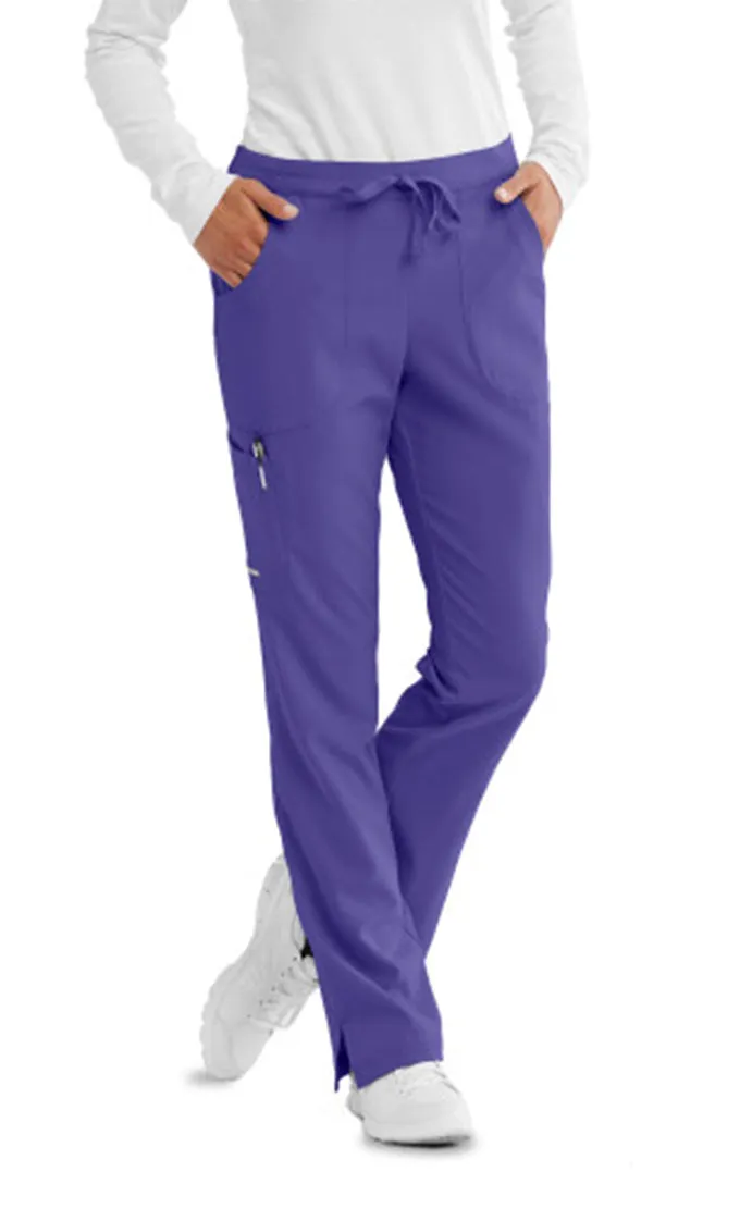 SKECHERS™ by Barco Reliance 3-Pocket Mid-Rise Straight Leg Scrub Pant-Petite