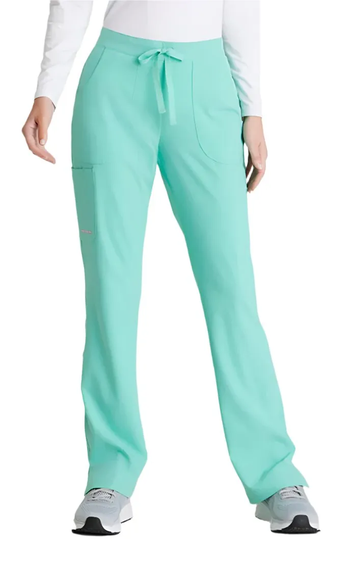 SKECHERS™ by Barco Reliance 3-Pocket Mid-Rise Straight Leg Scrub Pant-Petite