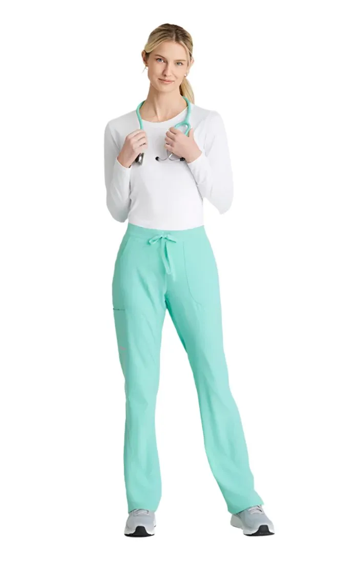 SKECHERS™ by Barco Reliance 3-Pocket Mid-Rise Straight Leg Scrub Pant-Petite