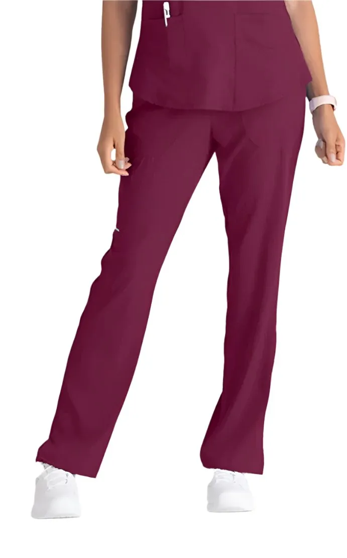 SKECHERS™ by Barco Reliance 3-Pocket Mid-Rise Straight Leg Scrub Pant-Petite