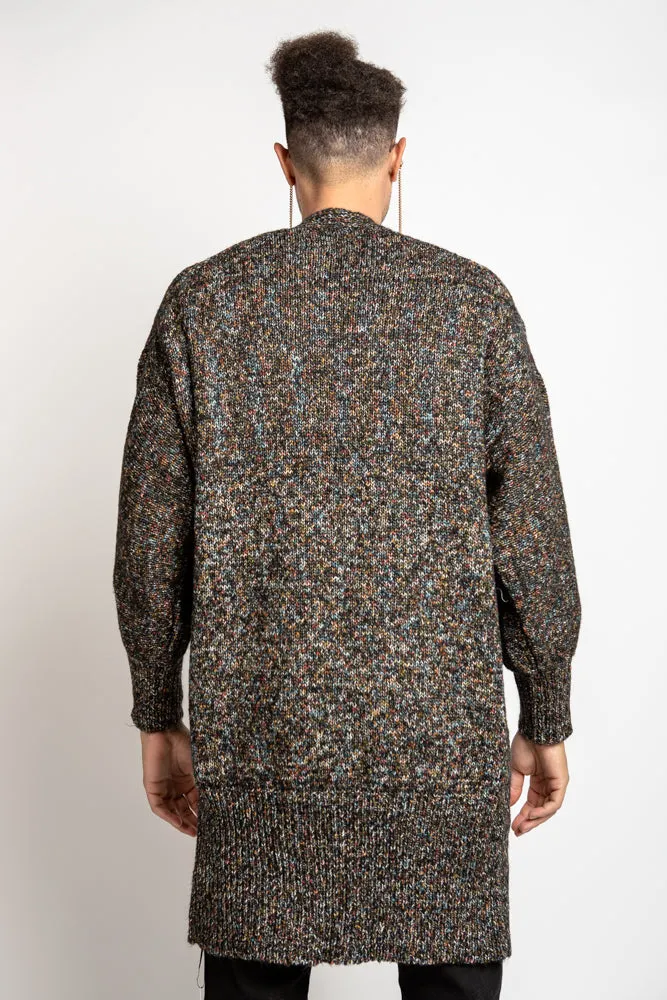 Speckled Cozy Cardigan - Black Multi