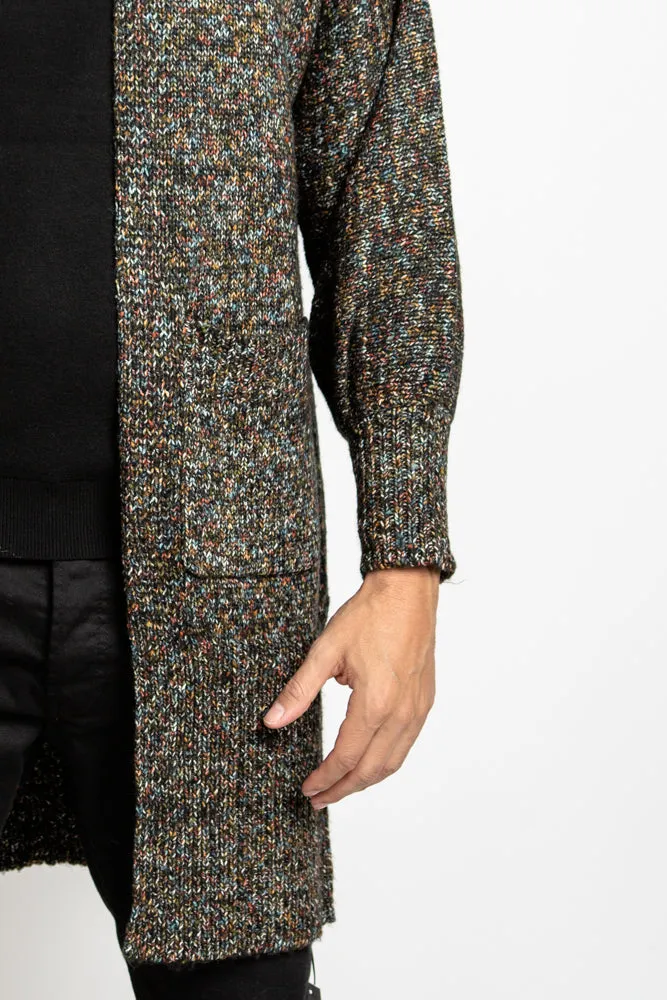 Speckled Cozy Cardigan - Black Multi