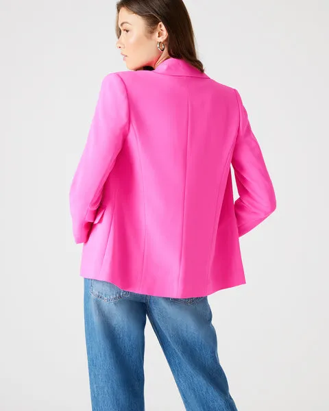 Steve Madden Payton Blazer in Hot Pink