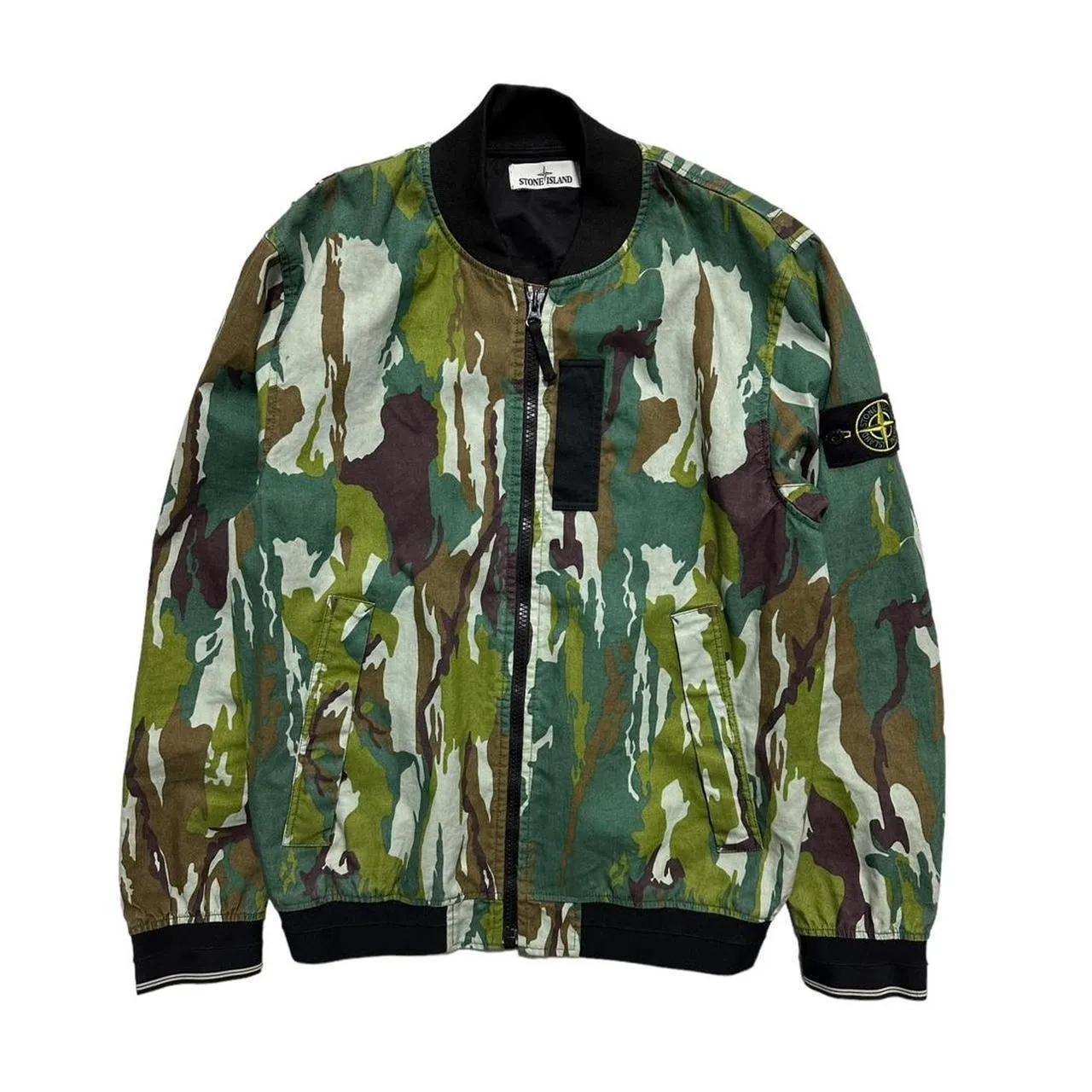 Stone Island Flowing Camo Bomber Jacket