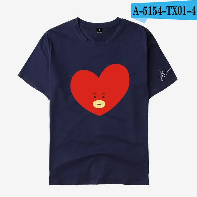 The BT21 with BTS Autograph T-Shirt