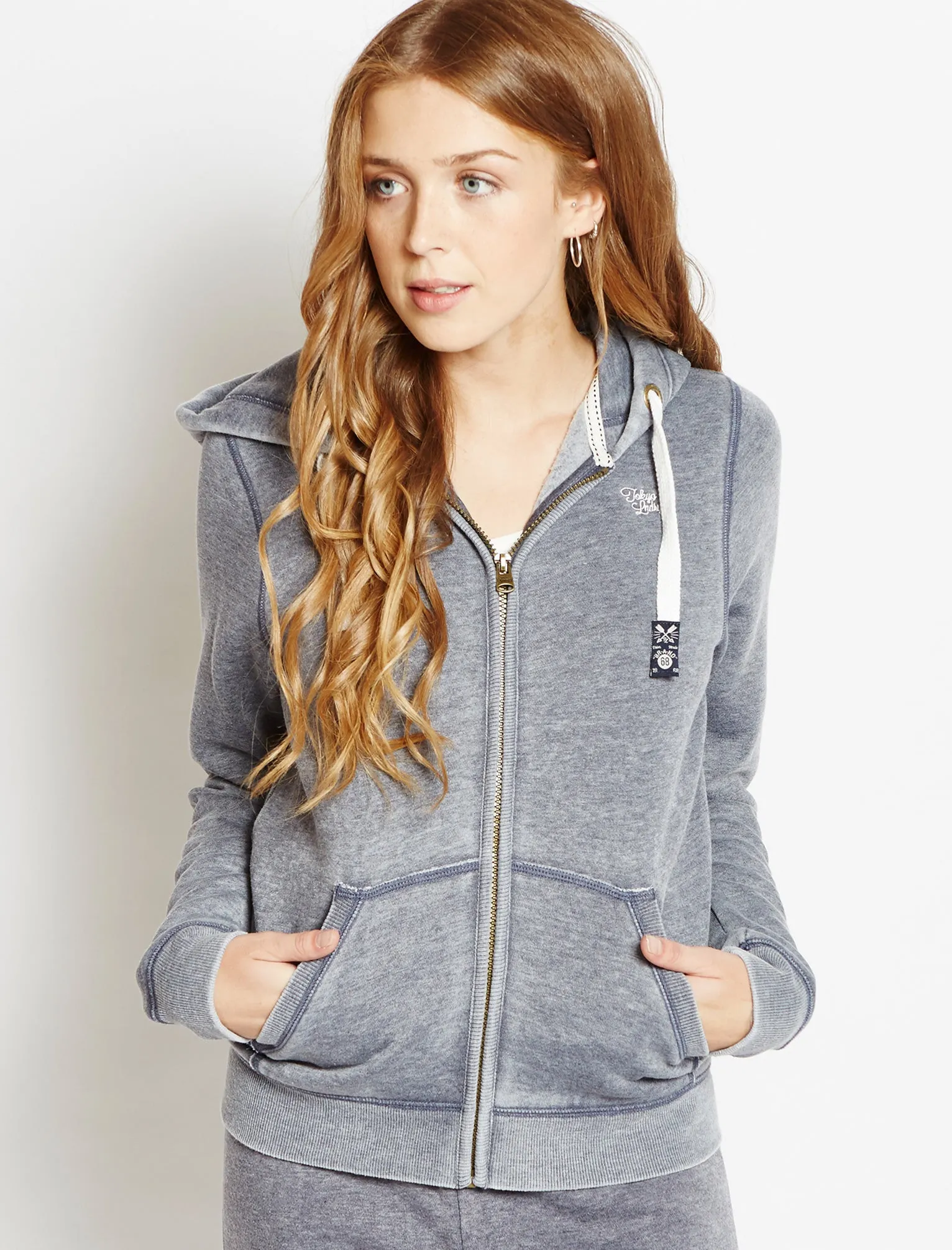 Tokyo Laundry Tori blue hoodie