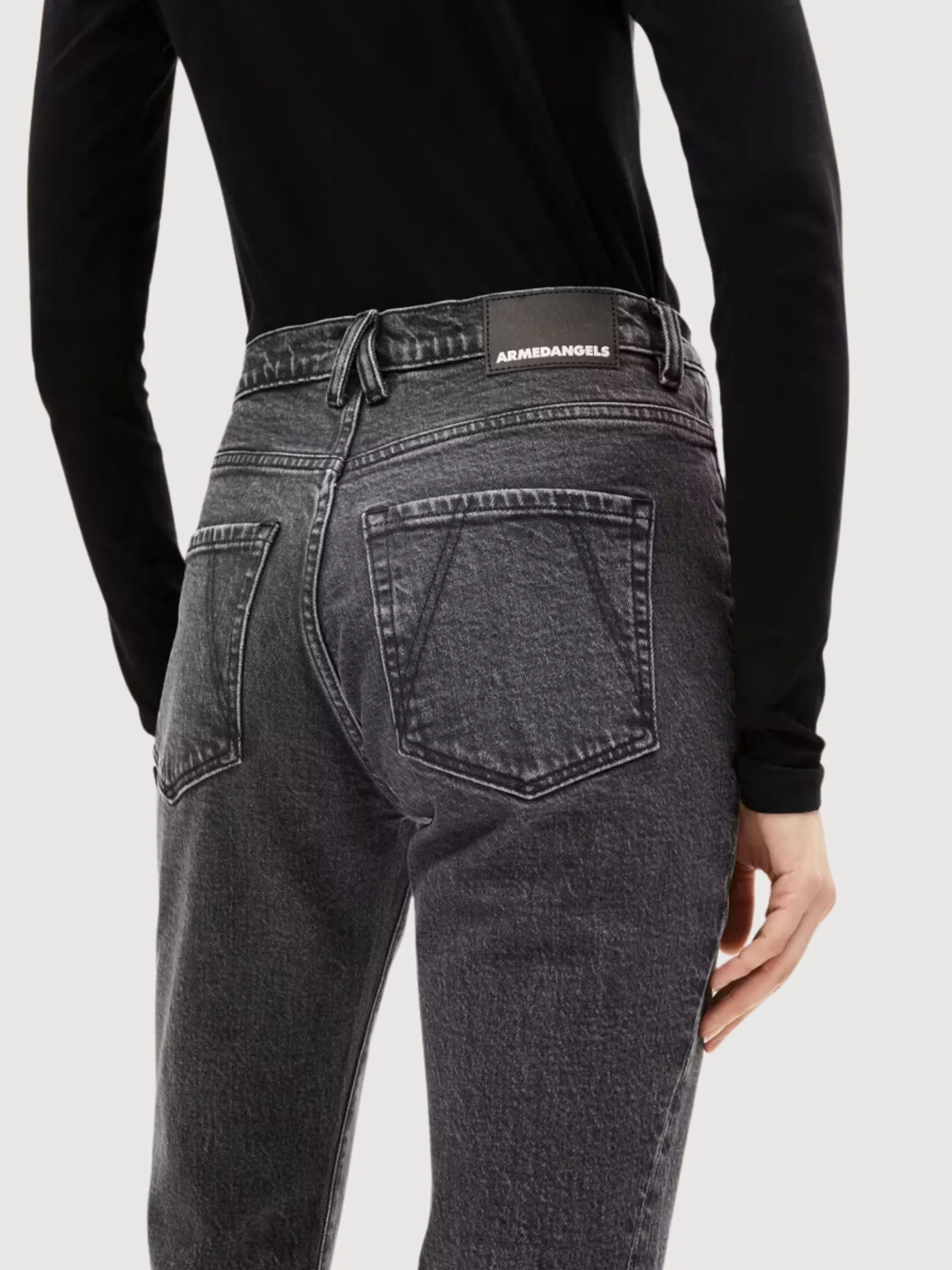 Velaari Jeans Washed Obsidian Dark Grey Woman | Armedangels