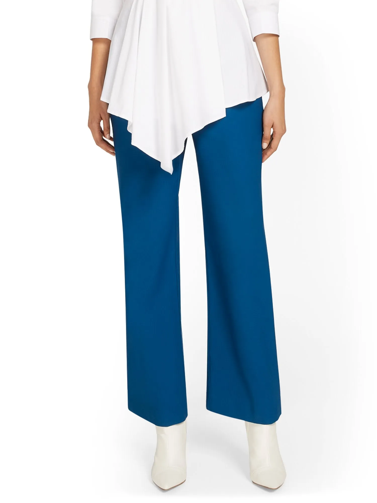 Whitney High-Waisted Pull-On Wide-Leg Pant