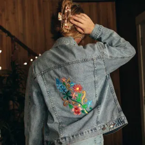 Wild Flowers Denim Jacket