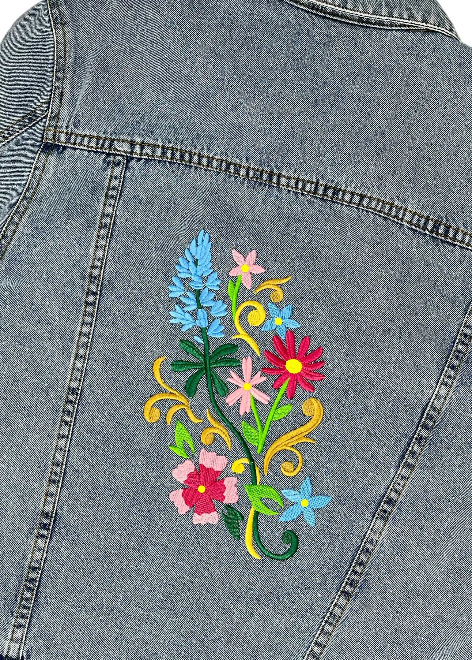 Wild Flowers Denim Jacket