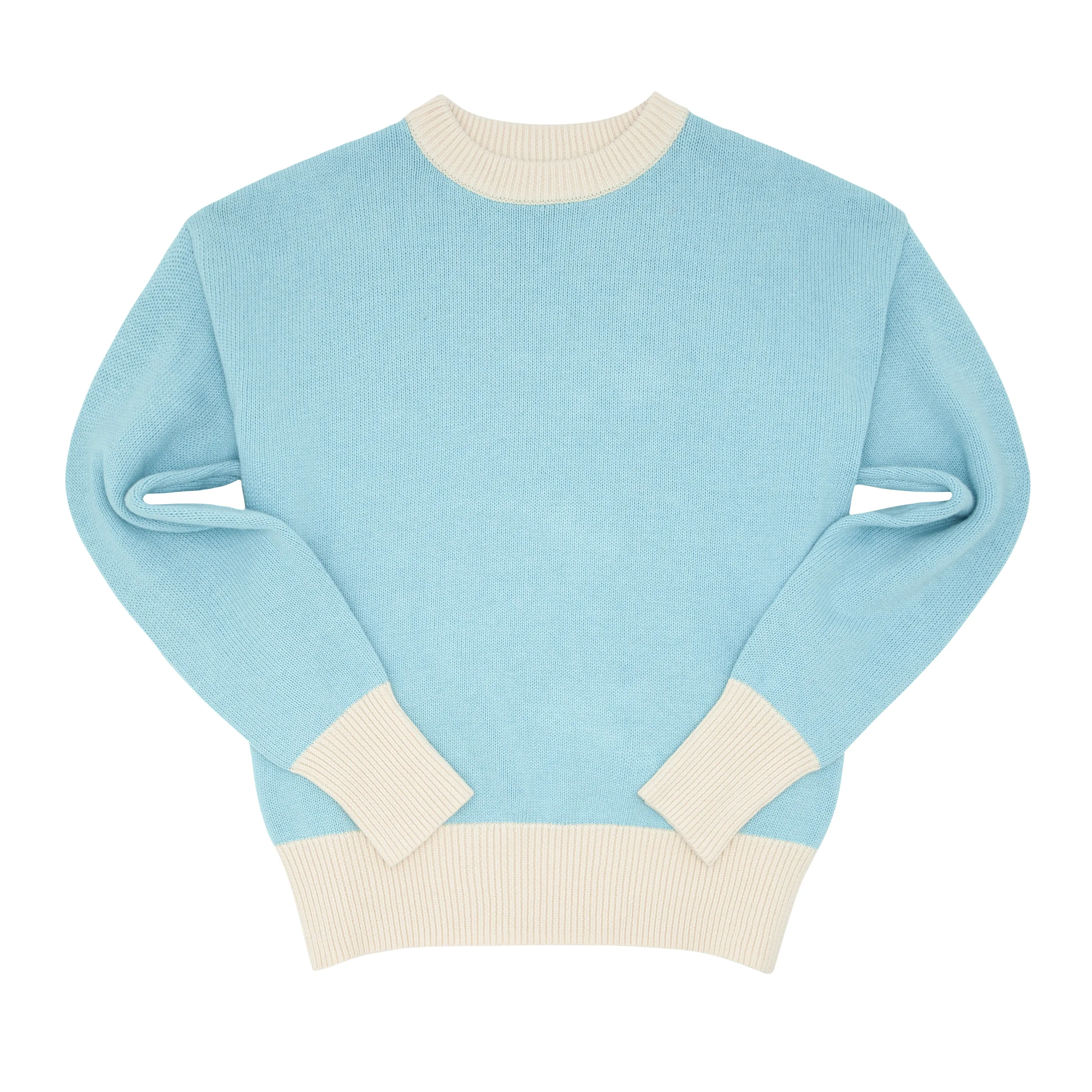 women's pacific blue knit sweater