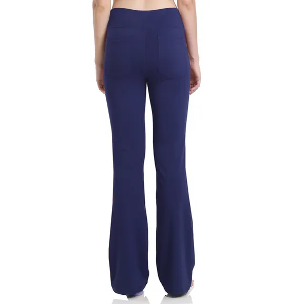 Women's Practical High Waisted Flared Trousers with Phone Pocket | Perfect for Everyday Wear