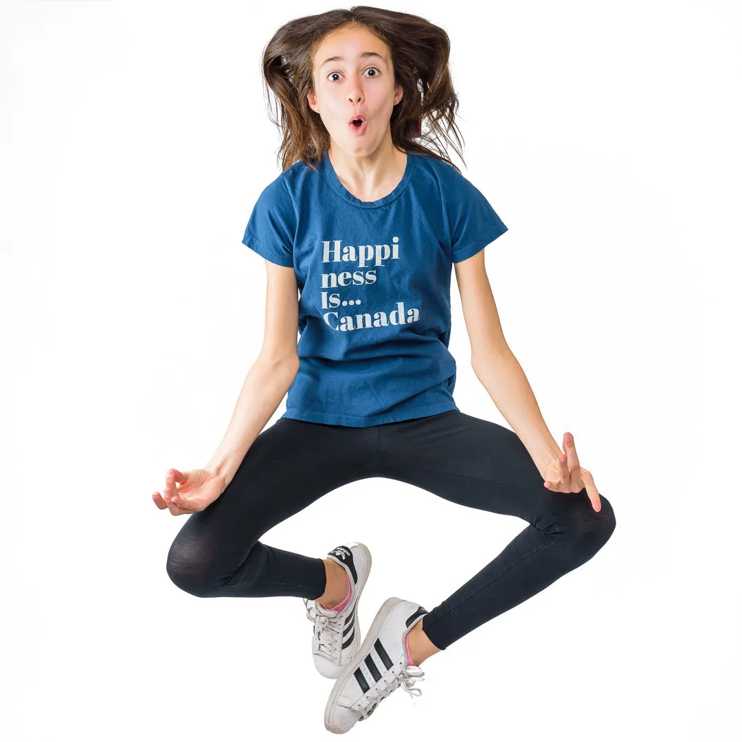 Youth Girls Happi T-Shirt, Sea Blue